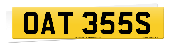 Registration number OAT 355S
